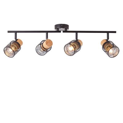 Wood ceiling spotlight black, Sherona