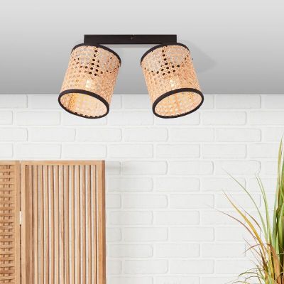 Rustic ceiling spotlight beige, Emmelie