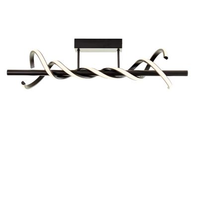 Modern ceiling light black, Quang, 16W, 3000K LED