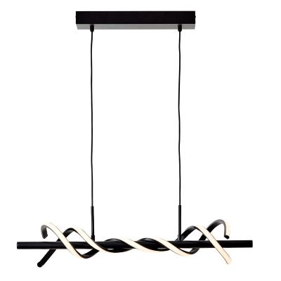 Modern pendant light black, Quang, 16W, 3000K LED