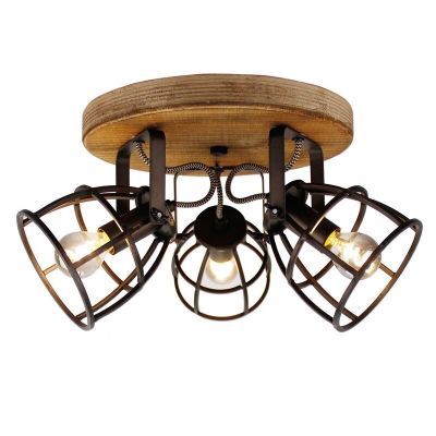 Industrial ceiling spotlight black, Calvin
