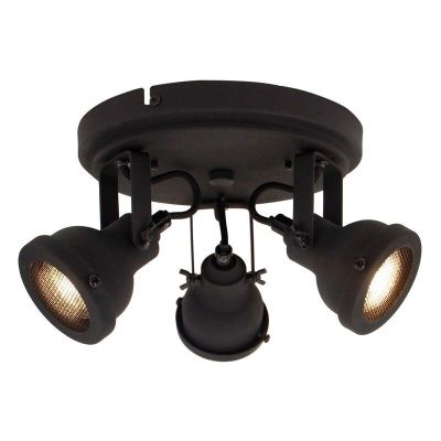 Industrial ceiling spotlight black, Chesney