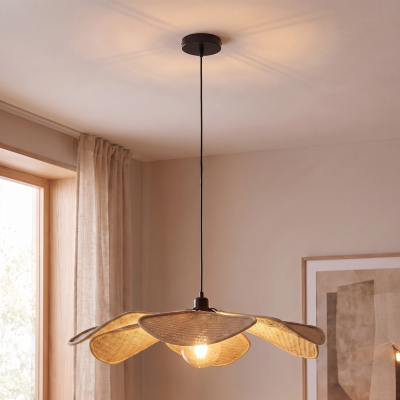 Rustic pendant light beige, Vere
