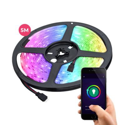5 meter smart WiFi TV LED strip, 30w, RGB (all colors)