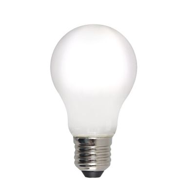Dimmable E27 LED bulb, A60, 5w, white glass, 4000k
