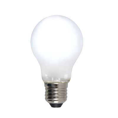 Dimmable E27 LED bulb, A60, 5w, white glass, 6500k