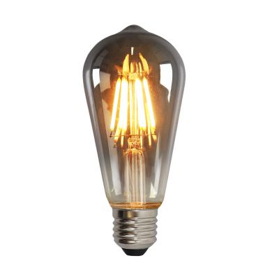 Dimmable E27 Edison LED bulb, ST58, 5w, smoke glass, 2200K