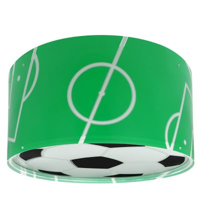Green children's ceiling light plastic, Football