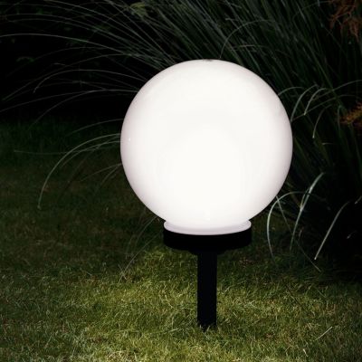 Black garden spike light plastic, Zora, 0,5W, 3000K LED, IP44, with switch