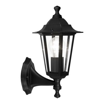 Black classic outdoor light aluminium, Alieke, IP44