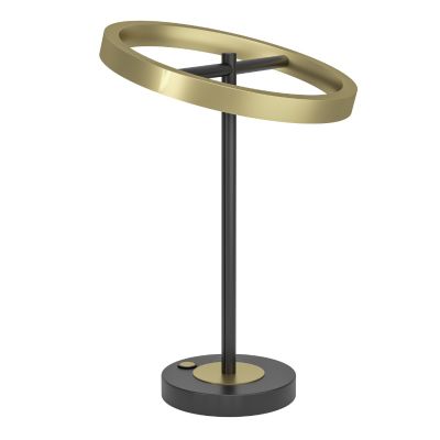 Brass design table lamp metal, Buket, 10,5W, 3000K LED, with touch dimmer