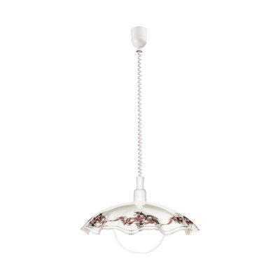 White classic pendant light glass, Kaj
