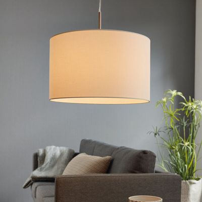 White modern pendant light fabric, Abano