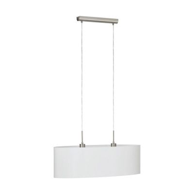 White modern pendant light fabric, Abano