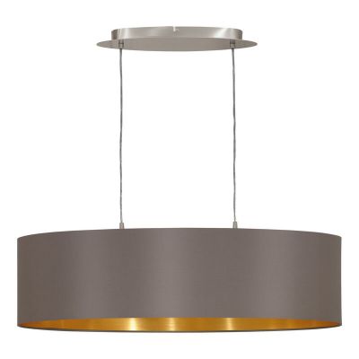 Brown modern pendant light fabric, Terme
