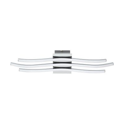Chrome modern ceiling light plastic, Therese, 26W, 3000K LED