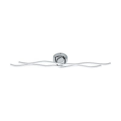 Chrome modern ceiling light plastic, Therese, 40W, 3000K LED