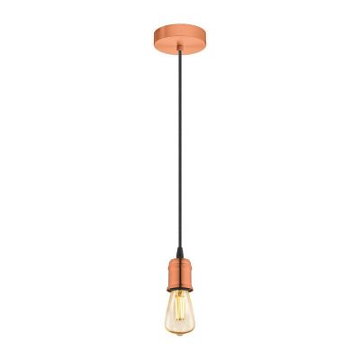 Copper vintage pendant light metal, Christel