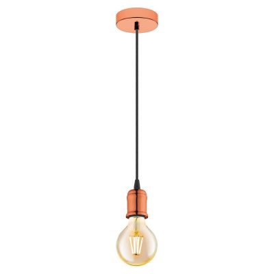 Copper vintage pendant light metal, Christel