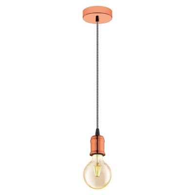 Copper vintage pendant light metal, Christel