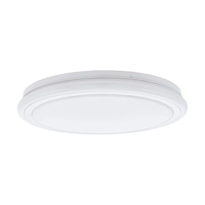 White flush ceiling light steel, Elseline, 30W, adjustable light colour LED