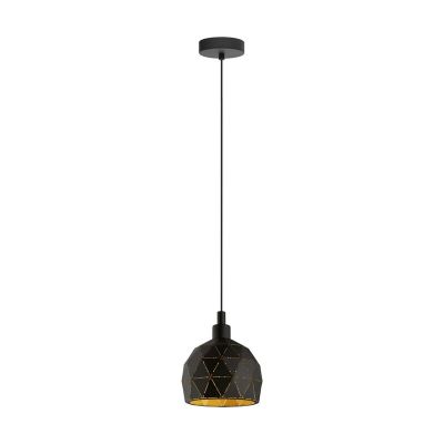 Black modern pendant light steel, Silva