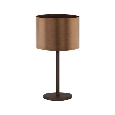 Brown design table lamp plastic, Noor, with switch
