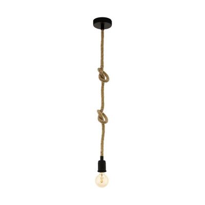 Black industrial pendant light steel, Simeon