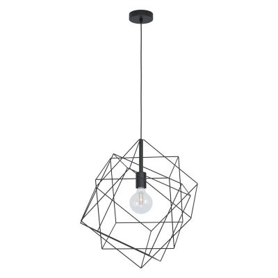 Black industrial pendant light steel, Aemilius