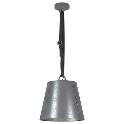 Grey industrial pendant light steel, Maichel