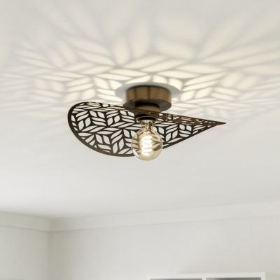 Bronze vintage ceiling light steel, Suraj