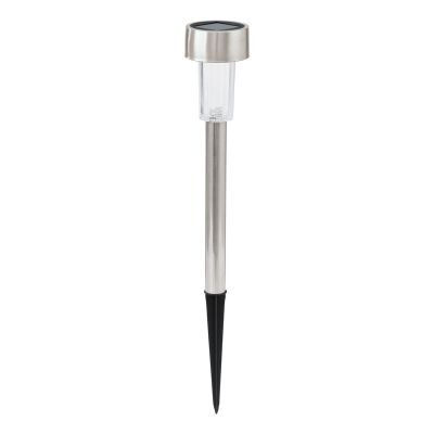 Silver garden spike light stainless steel, Zora, 0,5W, 3000K LED, IP44, with switch