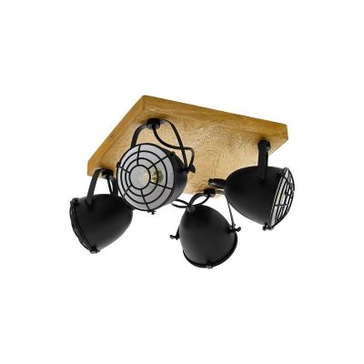 Wood ceiling spotlight brown, Pasquale