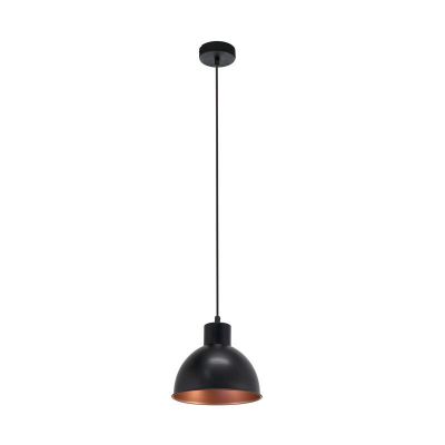 Black industrial pendant light metal, Liana
