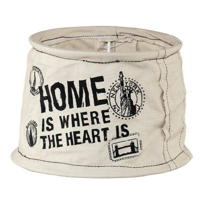 Gray Lampshade Noah, Fabric, Country