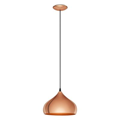 Copper retro pendant light metal, Ancone
