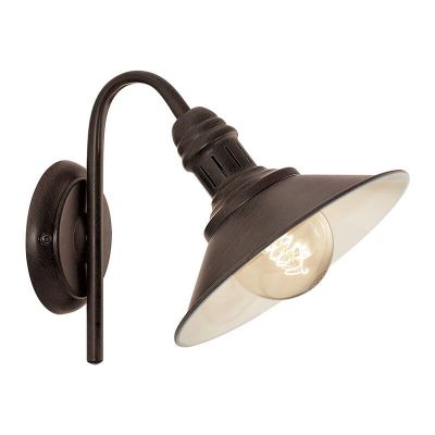 Brown rustic wall light metal, Jalysha