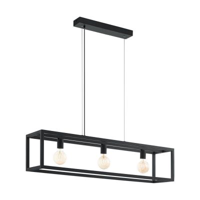 Black industrial pendant light metal, Jaxx