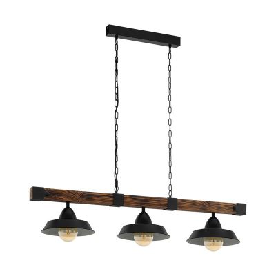 Wood pendant light brown, Josia