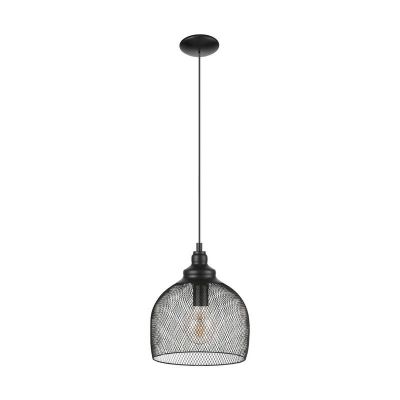 Black industrial pendant light steel, Aerys
