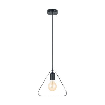 Black pendant light metal, Aida