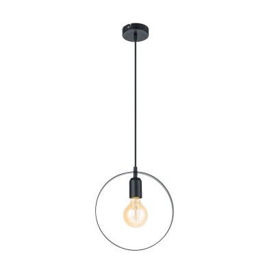 Black retro pendant light metal, Aida