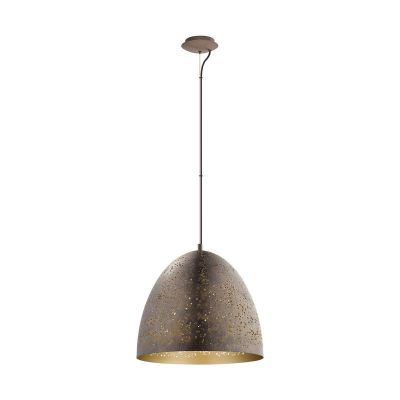 Brown retro pendant light steel, Ajay