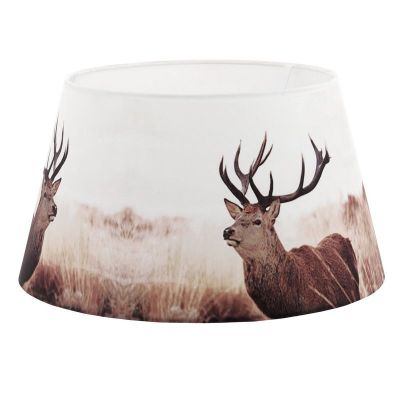 Brown Lampshade Noah, Fabric, Country
