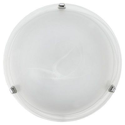 Chrome flush ceiling light glass, Alcor