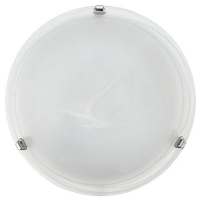 Chrome flush ceiling light glass, Alcor