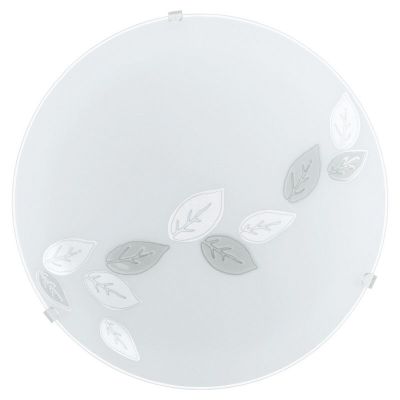 White flush ceiling light glass, Bada
