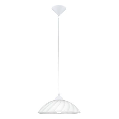 White pendant light glass, Kaj