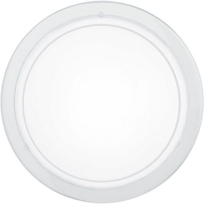 White flush ceiling light glass, Agena