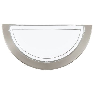 Nickel modern wall light glass, Agena